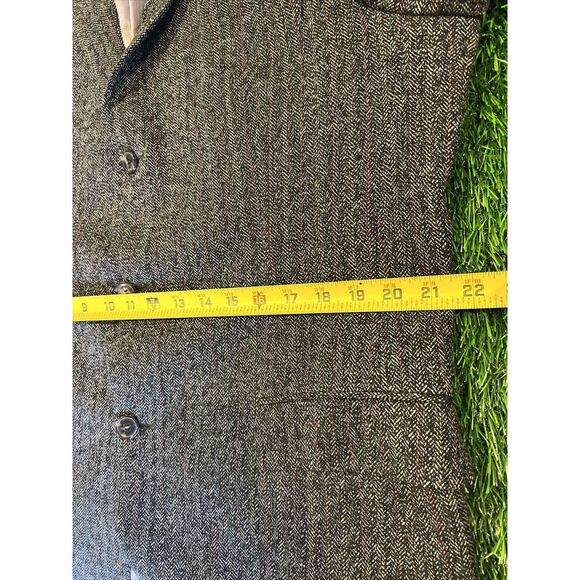 Hugo Boss Blazer Wool Blend Mens 42R Gray 2 Button Tweed - Picture 12 of 16